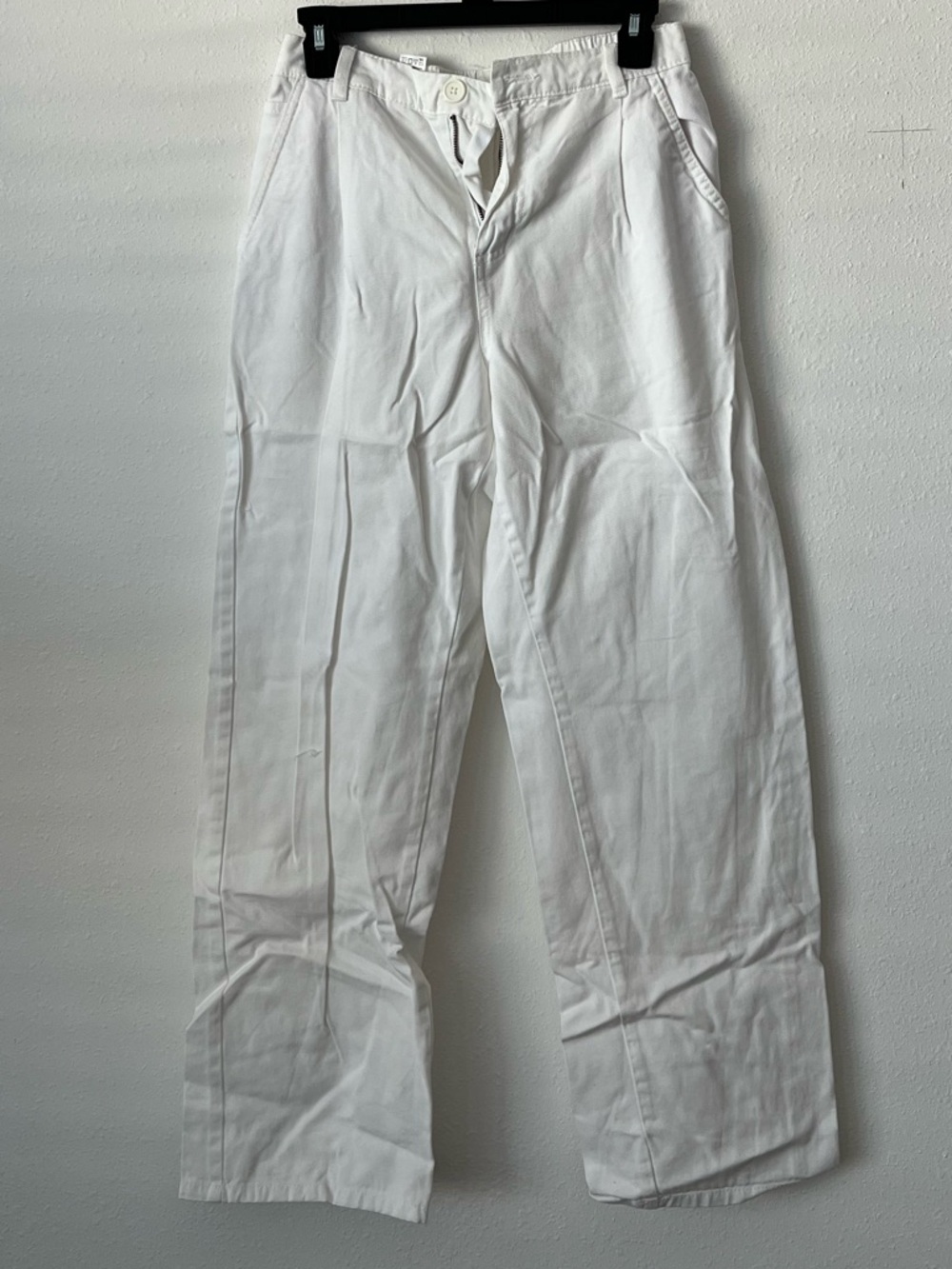 White Casual Wide leg Pants